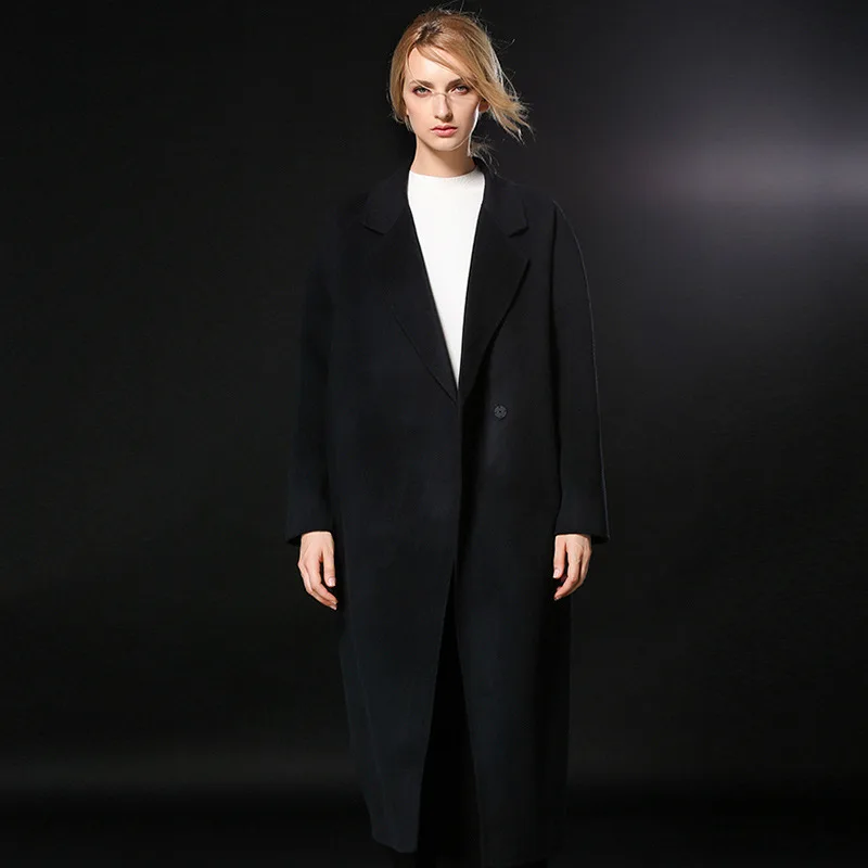 black Tempérament Taille Vêtements Chaud Épaississent Laine Femmes De Automne Manteau 2018 Red Hiver green Grande Cz320 Cachemire D'hiver Mode Lâche U7vqI