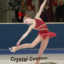 Лед фигурное катание платье для детей новые модные брендовые фигурное катание платье для конкурса DR3543