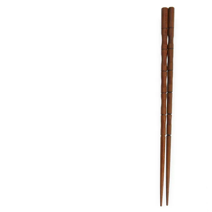 Деревянные палочки для еды, подарочные противоскользящие палочки для еды 23,5 см, деревянные палочки для еды, китайские палочки для еды, японские палочки для еды, Корейская палочка для еды - Цвет: Brown