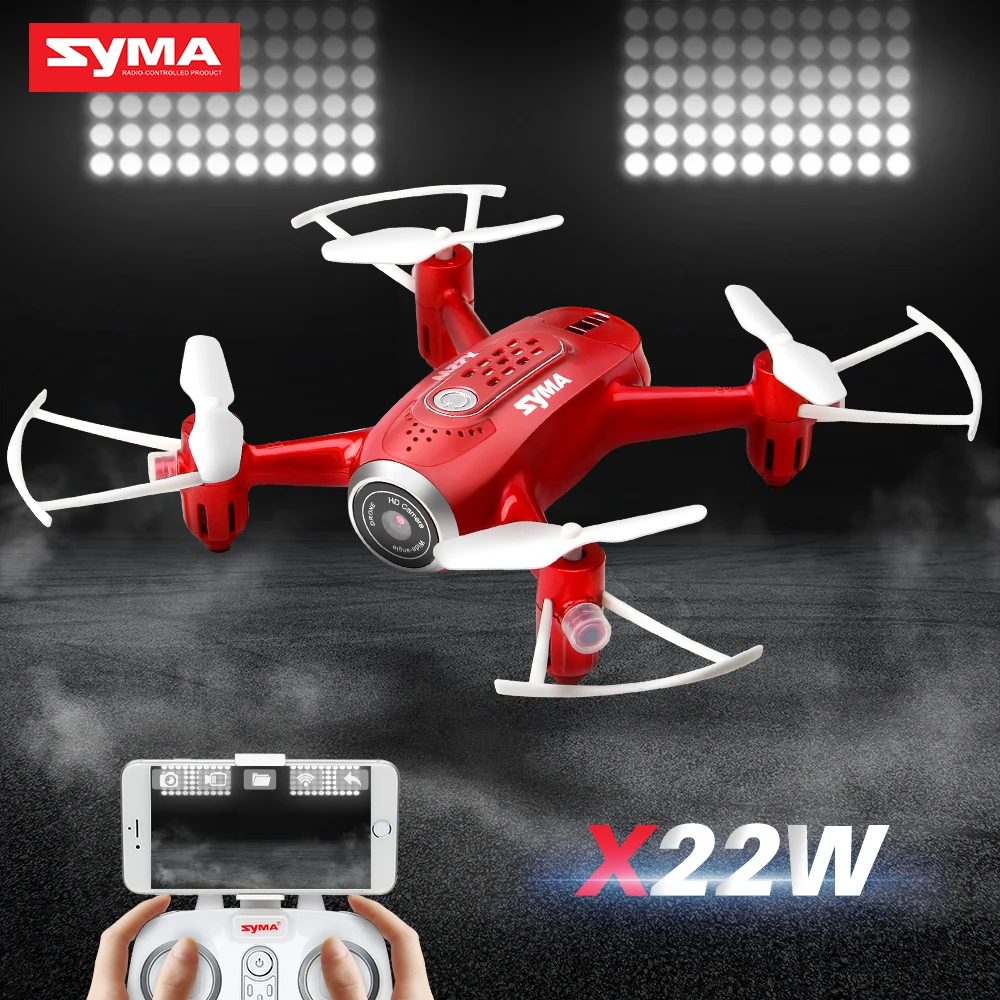 SYMA X22W Радиоуправляемый Дрон с камерой вертолет Квадрокоптер самолет FPV Wifi