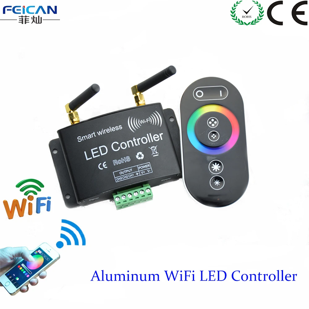 Lighting Accessories Led Rgb Wifi Wlan Controller Touch Fernbedienung Steuergerat Set Fur Led Strip Home Furniture Diy Led Fernbedienung Rgb