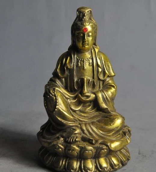 ymying 1022++++++china buddhism brass kwan yin guanyin Bodhisattva ...