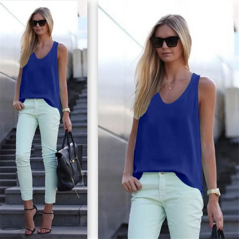 

2019 New Summer Fashion Women Casual Tank T-Shirts Sleeveless Black Blue White Tank Tops Women Clothing Plus Size 3XL Loose Tops