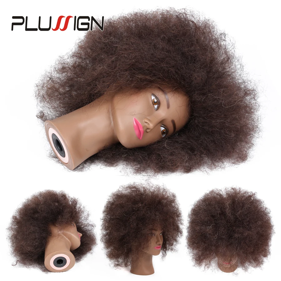 afro hair doll head