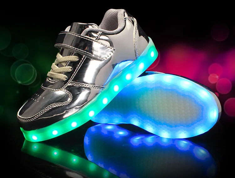 children's shoes for sale Size 25-37 Children Led Light Up Sneakers Luminous Sneakers for Boys Girls Hook Loop Glowing Shoes Kids Casual Shoes with Light extra wide fit children's shoes