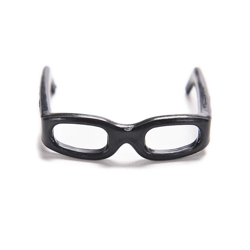 20Pcs High Quality Fashion Black Fashionable Lensless Glasses For Doll Girls Birthday Gift Dollhouse Accessories