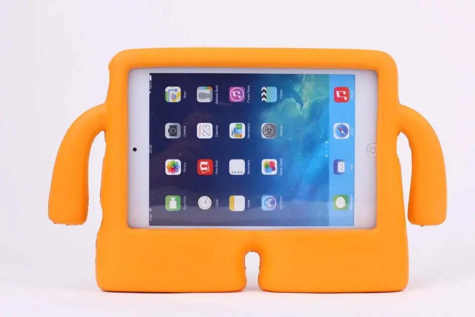 Для Apple iPad Mini 1 2 3 EVA Foam противоударный чехол для iPad Mini2 Mini4 Funda Coque Дети Ручка Стенд защитный чехол - Цвет: cheng se
