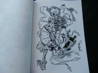 Фантастические тату-книга Японии Horimouja Тибетский Черепа книга татуировок японский стиль череп