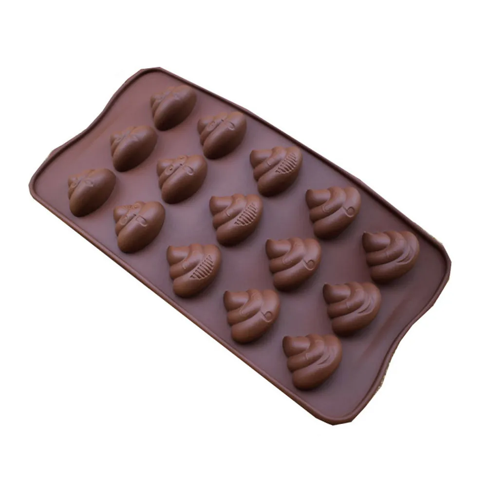 

2Pcs Funny Silicone Defecate Bake Mold Cake Fondant Chocolate Cookies Candy Mold DIY Decorating Baking Tools Nonstick Bakeware