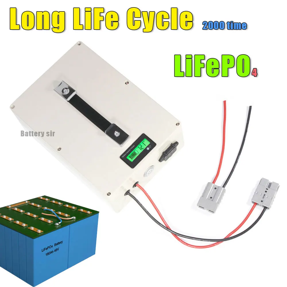 Discount LiFePO4 48V 40AH Battery Pack 2000W Electric bike Motorcycle Lithium ion battery waterproof case LCD display 5