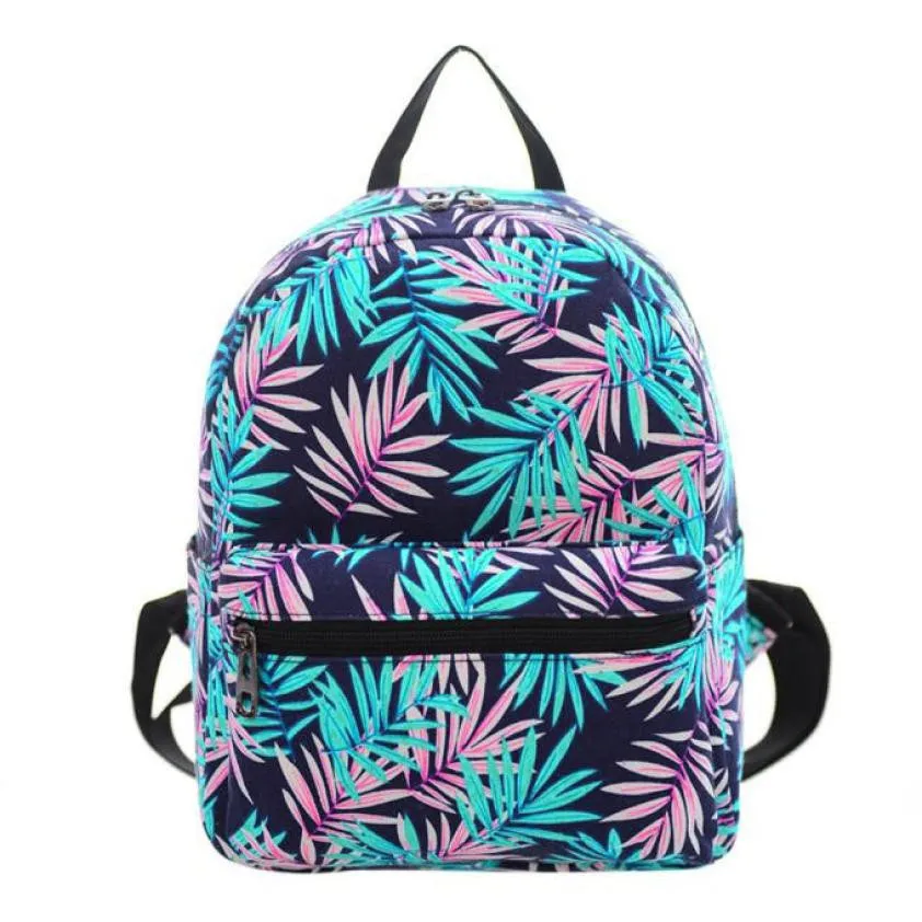 Buy Leaves Backpack Women Canvas Backpack Shoulder
