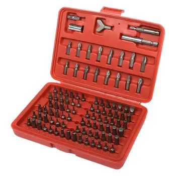 

100pc Security Bit Set Torx Star Tamper Screws Hex Key Phillips Slotted Tri Wing