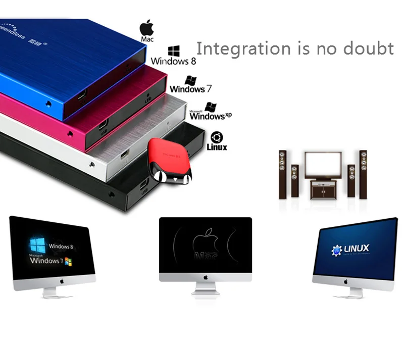 2," портативный внешний жесткий диск HDD 1 ТБ 2 ТБ 750GB Externo Disco HD диск для хранения устройств ноутбук жесткий диск USB2.0 для компьютеров