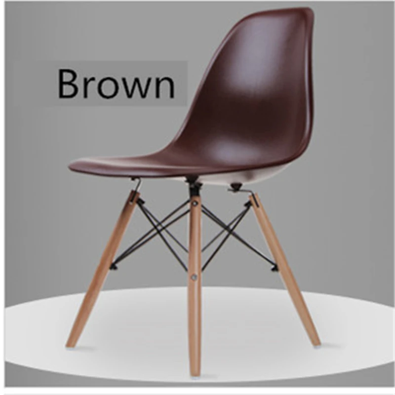 Повседневное пластиковое обеденное кресло, кресло-качалка для отдыха, Модная современная мебель для спальни, гостиной, домашнего стола - Цвет: Brown