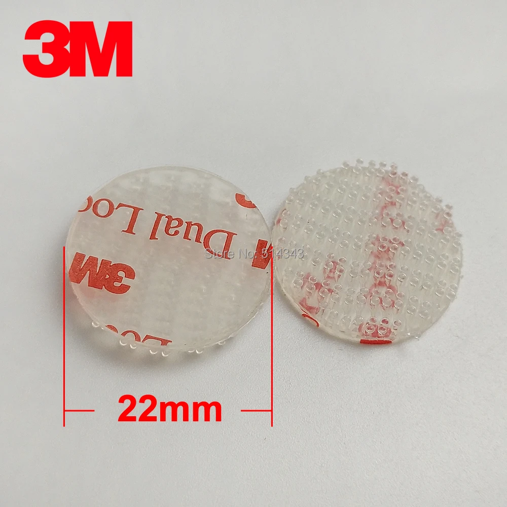 

22mm circle 3M SJ3560 Dual Lock Clear Mushroom Fastener adhesive tape Type 250 3M tape