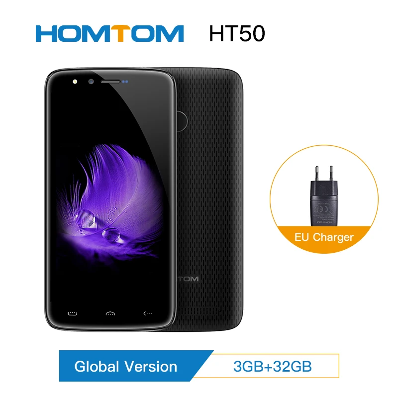 

HOMTOM HT50 MT6737 Quad Core Smartphone Android 7.0 5.5 Inch HD Screen Cell Phone 5500mAh 3GB RAM 32GB ROM Unlocked Mobile Phone