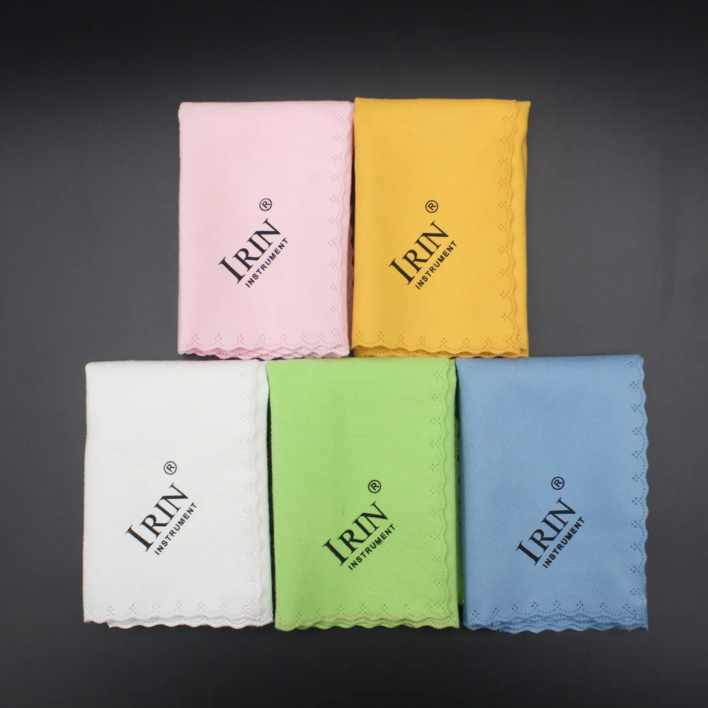 5 шт. гитара Microfiber Чистящая полирующая салфетка для музыкальный инструмент