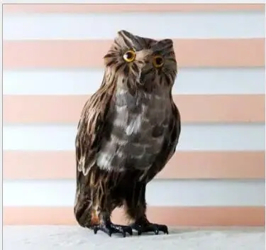 

WYZHY Simulation owl feather products home decoration 28cm