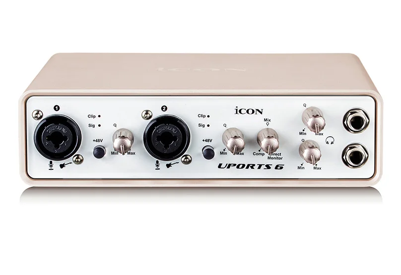 Оригинальная звуковая карта ICON Uports 6 24 битная 96/192 кГц 4 в 1/2 выход интерфейс USB для