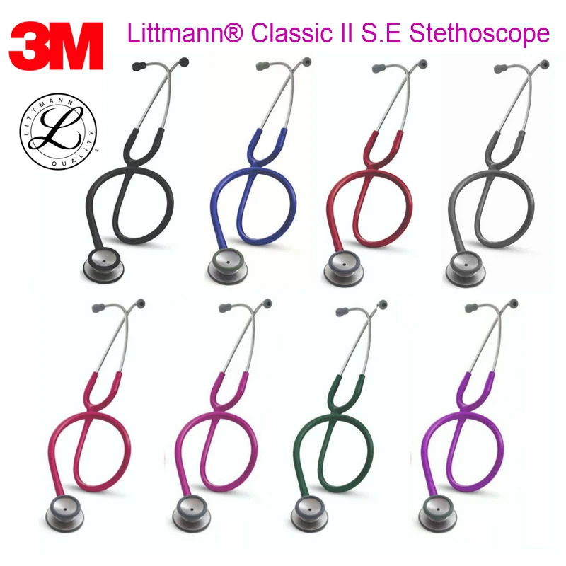 3 M Littmann Classic II S.E! Estetoscopio Original Estetoscopio lindo  médico Litman Estetoscopio - AliExpress Belleza y salud