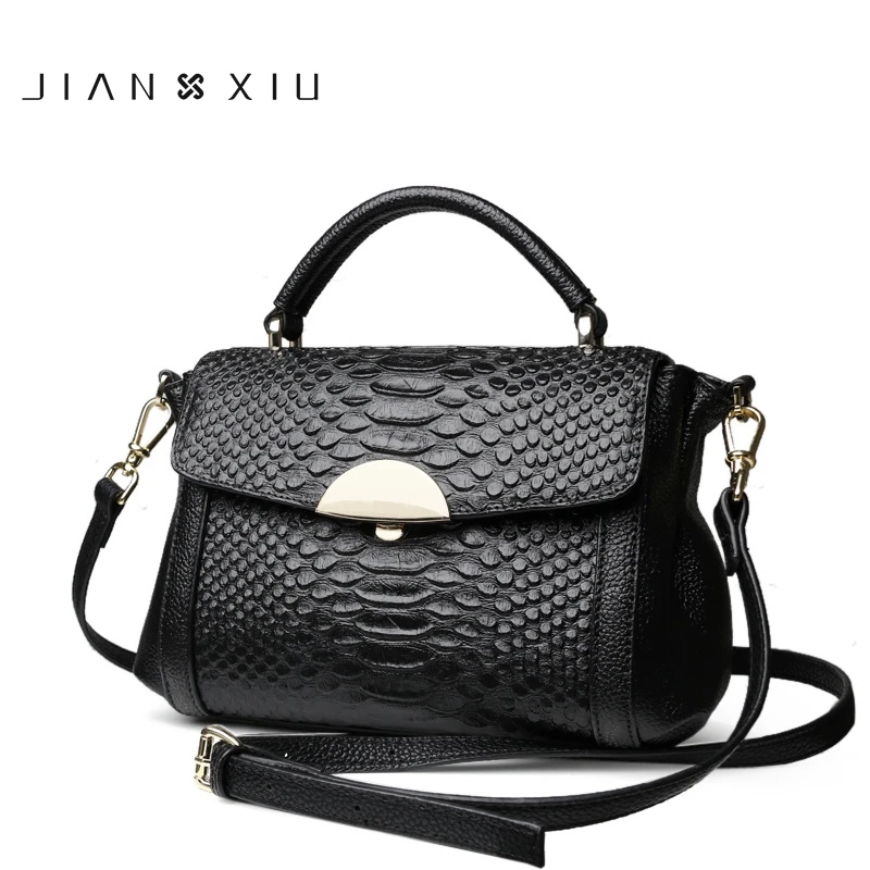 

JIANXIU Fashion Genuine Leather Messenger Bag Famous Brand Female Shoulder Bags Ladies Clutch HandBags Alligator Crossbody bag