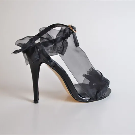 

2015 New Summer Style Satin Faux Leather  Women's Pump Heel Sandals Shoes chaussure femme Solid With Buckle Ankle Strap