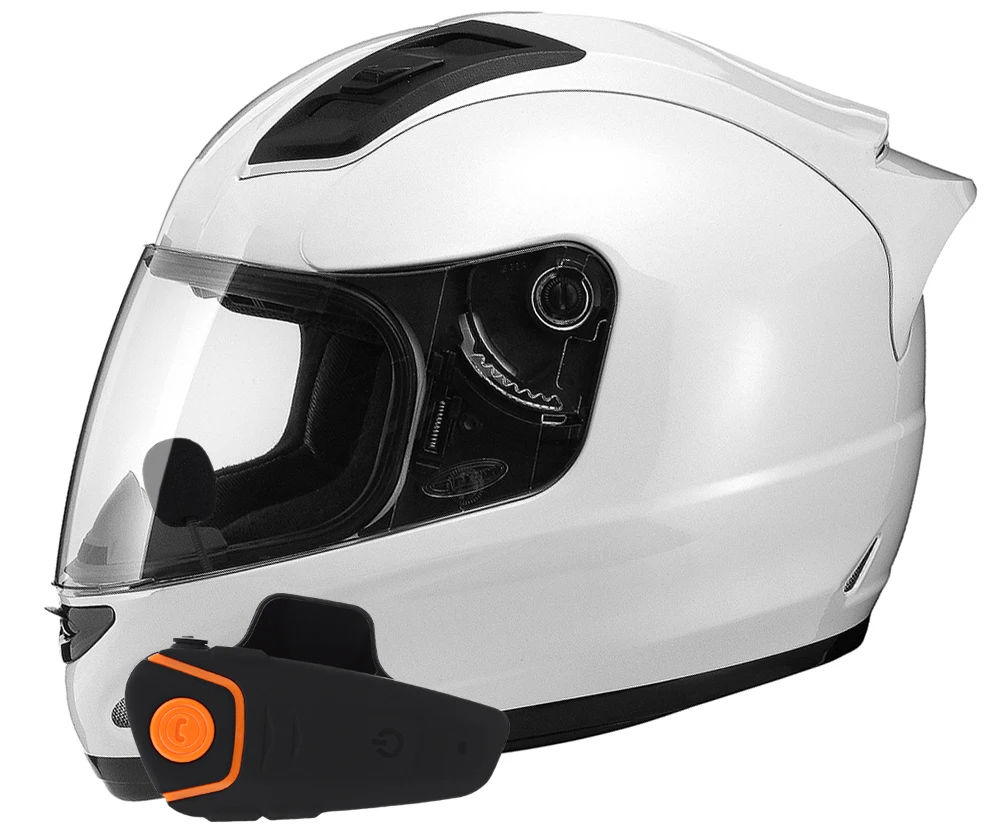 

Motorcycle Helmet bluetooth Intercom Kit Wireless BT 1000M 6 Riders Waterproof Headset Bluetooth Handsfree Helmet FM Headphone