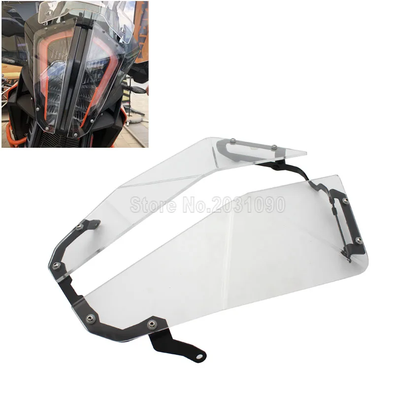 

For KTM 1290 super adventure R 1290 Transparent Headlight Guard Headlight Protector