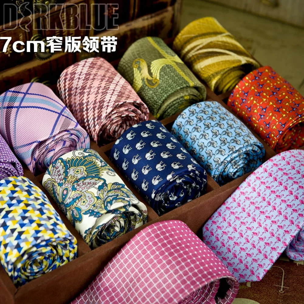 

Skinny Tie Pattern Printed Checked Multicolor Mens Ties Slim Neckties Fashion New Arrival Suit Gift For Men Free Shipping