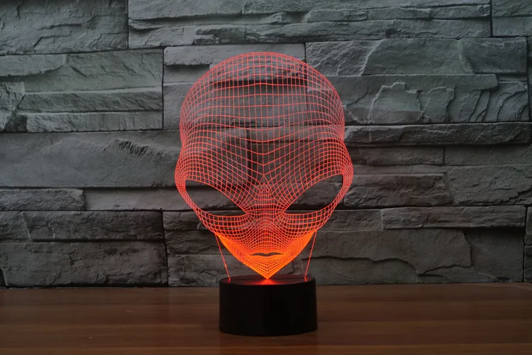 Decoração da Lâmpada de Mesa Luz de Energia Marciano Novidade Colorida Touch Led Visão Usb Presente 3d Luz 4 High Quality touch led
