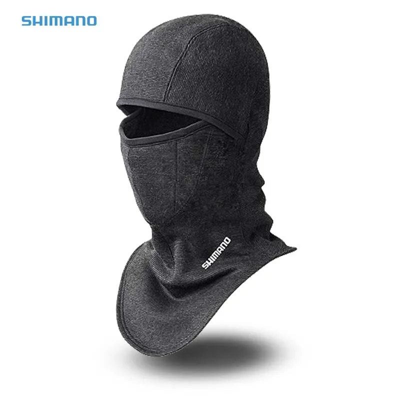 

2019 New Winter Shimanos Fishing Hat Cold Warm Warm Full Neck Neckband Plus Cashmere Warm Fishing Monkey Hat Fishing Caps