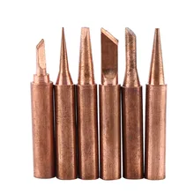 6 шт./компл. 900M-T медный припой наконечники из железа бессвинцовые низкотемпературные паяльные станции набор инструментов для 852D 936 937 938 969 8586