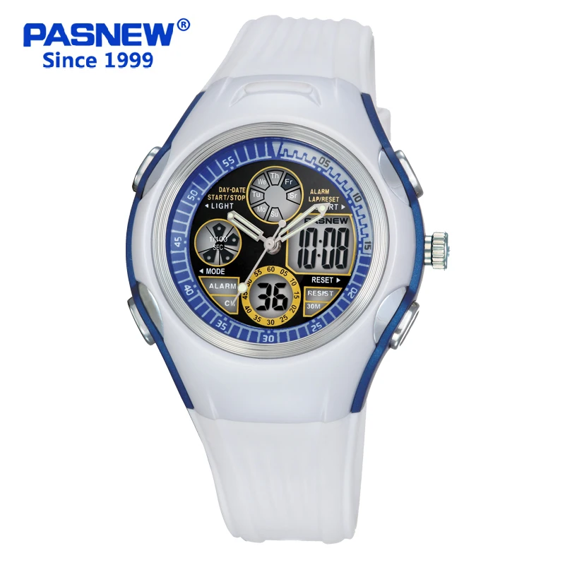 

Pasnew Brand Electronic Digital Children for Boys and Girls Waterproof Luminous Display Running Sports Student Watches PSE-305