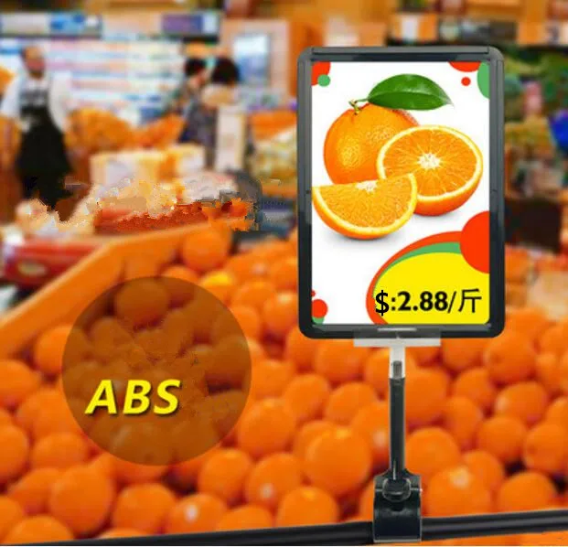 

Pop advertising poster clip display stand rack A5 frame double-side display price tag Promotions card holder free shipping