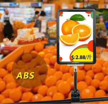 

Pop advertising poster clip display stand rack A5 frame double-side display price tag Promotions card holder free shipping