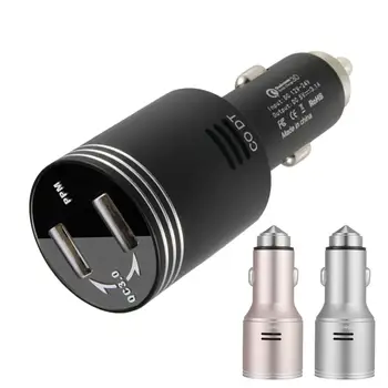 

Smart Car Charger 2 USB DUAL Ports Lighter Adapter Mobile Phone Charger For Xiaomi Tablet iPhone Huawei P10 Drop Shipping