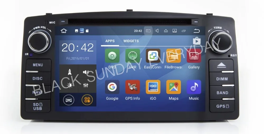 

QUAD-core Android 9.0 Car DVD Radio For BYD F3 Toyota Corolla E120 2003-2006 GPS Multimedia WIFI 4G BT 4.0 OBD DVR Full RCA RDS