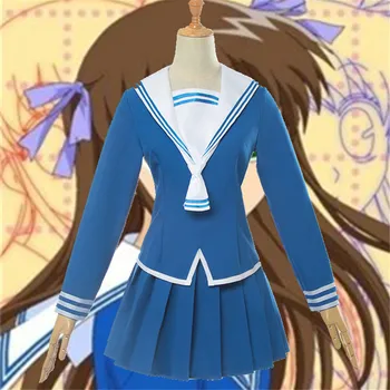 

Anime Fruits Basket Cosplay Costume Tohru Honda Cosplay Uniform JK Girl School Uniform Women Sailor Costume Top Skirt