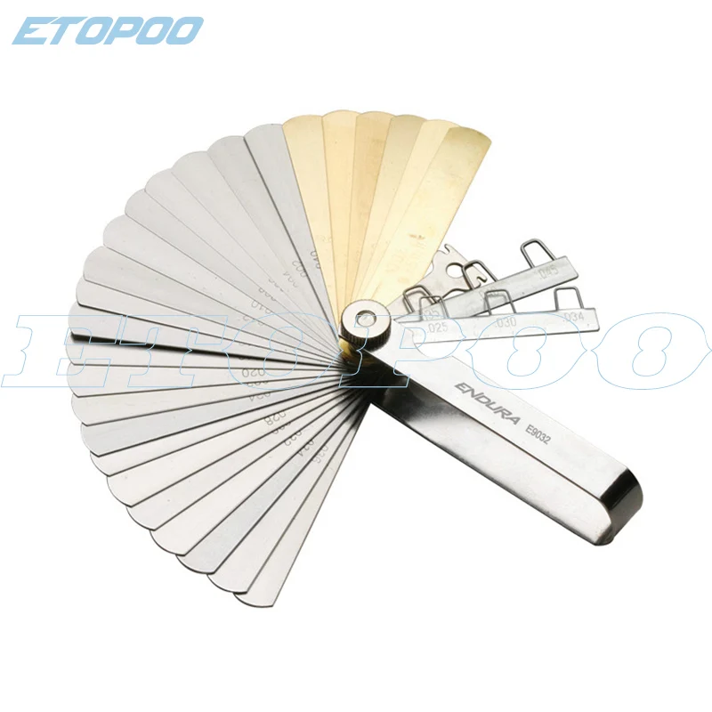 20 Blade Metric Feeler Gauge 0.05 1mm Gap Filler Thickness Measurement