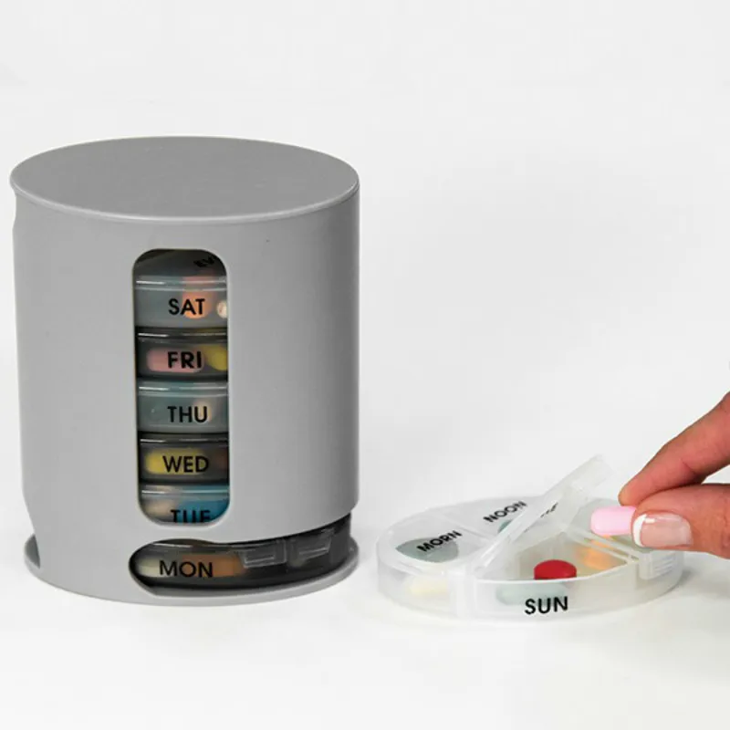 

camping hiking Pill Pro Medicine Weekly Storage Tablet Sorter Pill Organizer Box paramedic medical kits travel kit