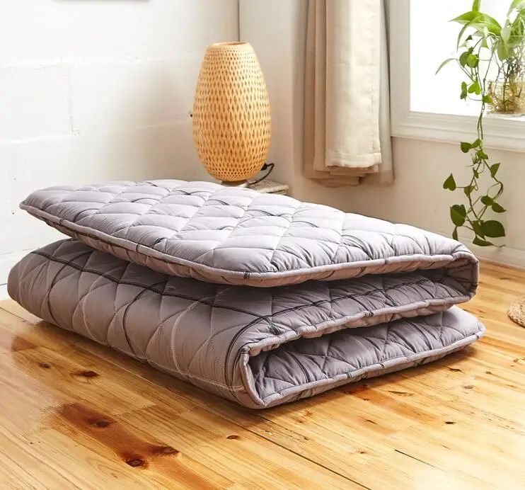 Japanese Tatami Floor Mat Sleeping Bed Foldable Futon Mattress Topper Comfort Portable Folding Single Double Bed Guest Mattress