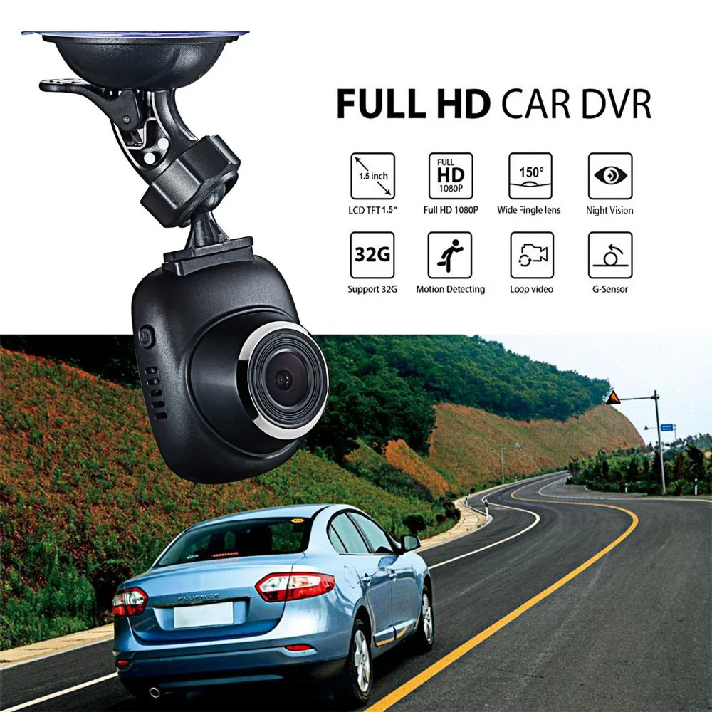 Маленький EYE Dash Cam Дюймов 1 5 дюймов ЖК дисплей Novatek 96223 автомобиль камера