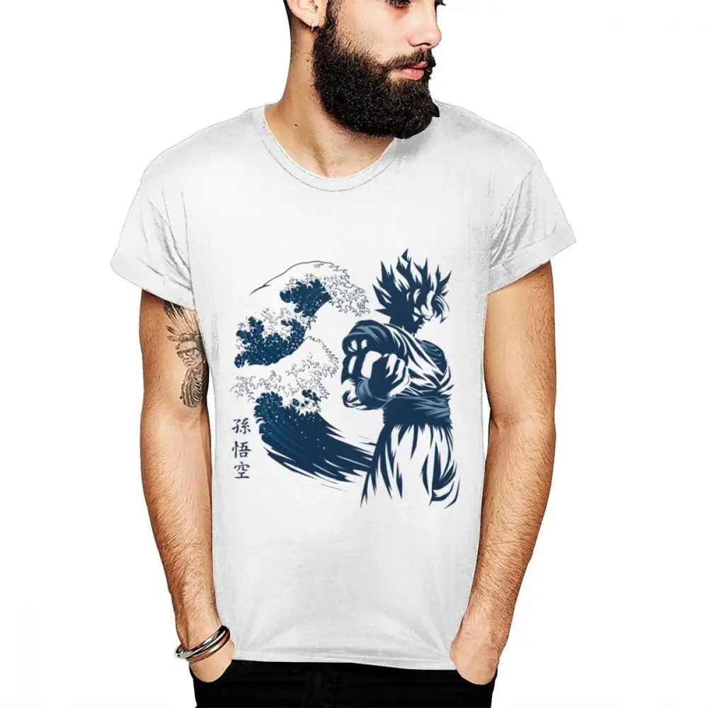 DRAGON BALL Z Мужская футболка рубашка с круглым воротником с изображением Сон Гоку футболка уникальный дизайн футболка для мужчин классические