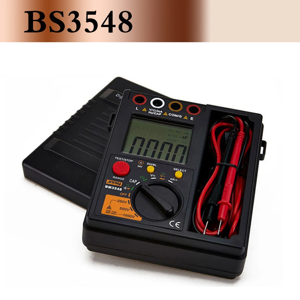 

Free Shipping Top quality BM3548 Digital Insulation Resistance Test meter digital multimeter megger test meter