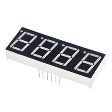 0.56inch 4bit Common Cathode Digital Tube Red LED Digit Display 7 Segment 0.5inch 0.5 0.56 Inch 0.56” 0.56in. 4 Four Bit