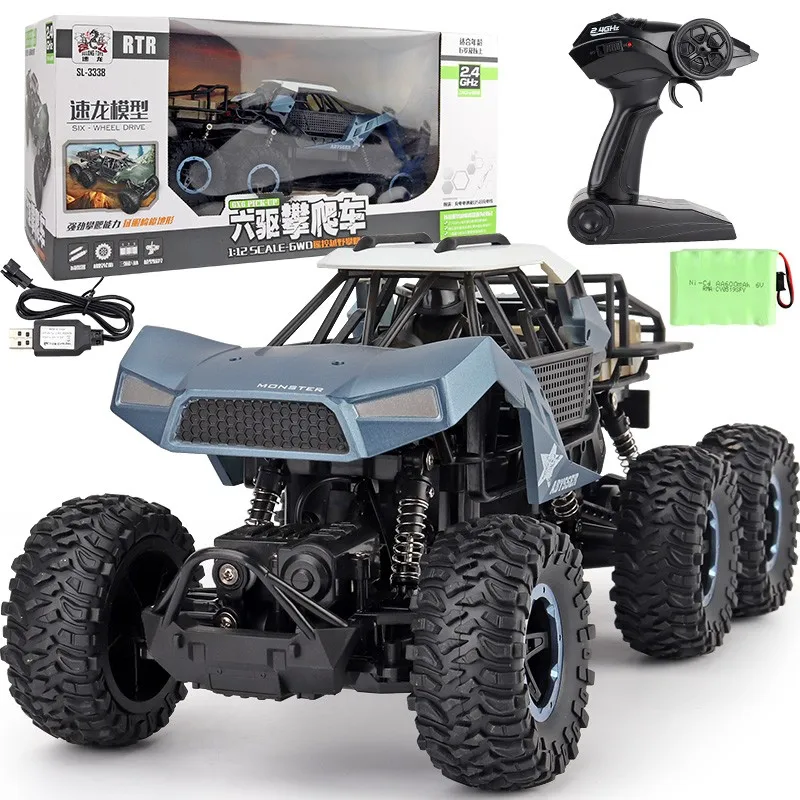 

Super Large outdoors Wireless Remote Control 6WD High Speed Climbing Racing Vehicle Children's Charging RC CAR Toy Vehicle gift