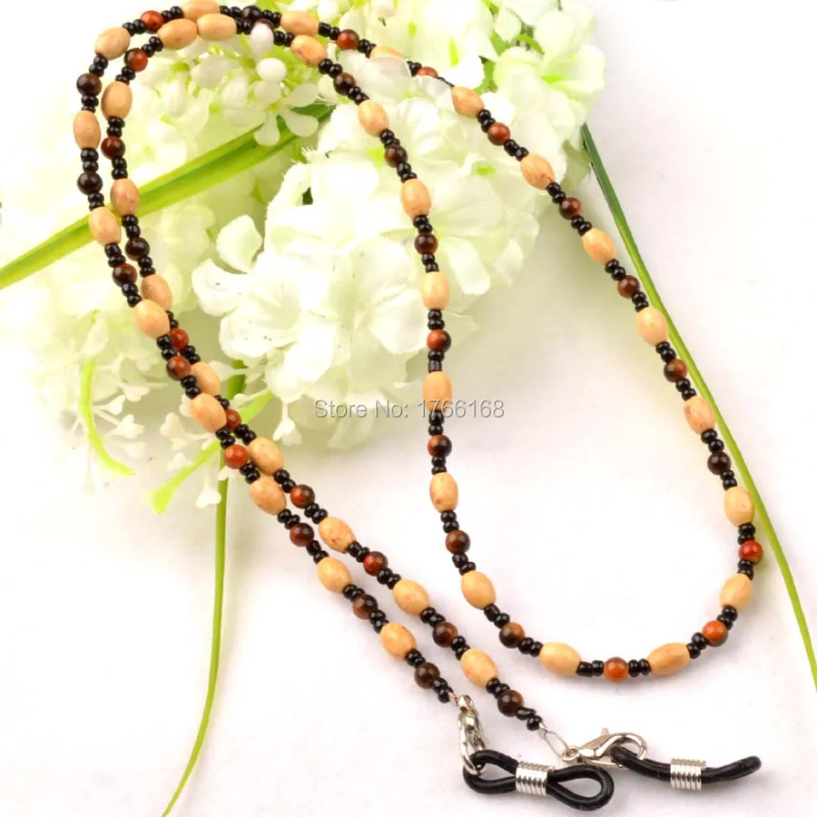 20PCS Wooden beaded Eyeglasses Sunglasses Chain Cords Lanyard Rope