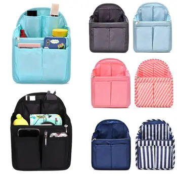 

Multi-Pocket Backpack Inner Pouch Oxford Cloth Case Organizer Bag