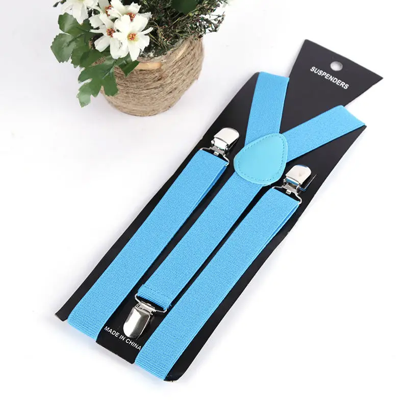 Sky Blue Новинка, 17 цветов, модные женские милые эластичные регулируемые подтяжки, аксессуары для одежды - Цвет: Sky Blue