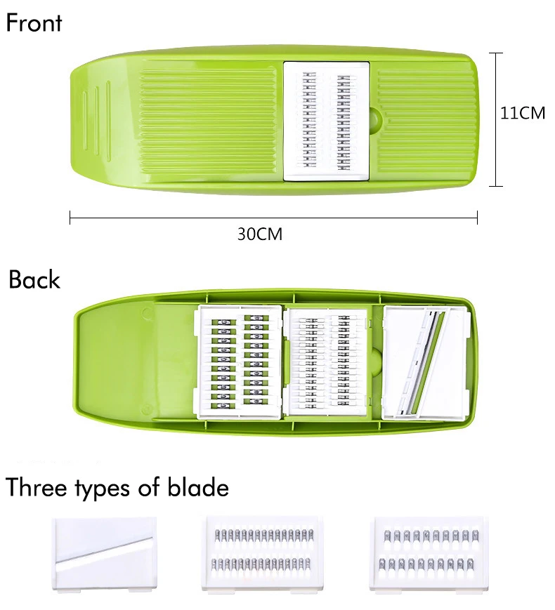 ERMAKOVA мандолина слайсер овощерезка Овощечистка Лук Резак картофель морковь Терка Juilienne слайсер с 3 лезвиями